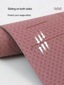 Tapete de <span class=keywords><strong>Yoga</strong></span> Ovalado de 8mm y 10mm de Grosor, Color Beige y Blanco, para Práctica de <span class=keywords><strong>Yoga</strong></span> - Product Image 3