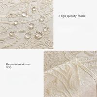 Nappe Jacquard Personnalisable Motif Floral Vintage Français Imperméable Résistante à la Chaleur et à l'Huile pour Table, Maison et Fêtes