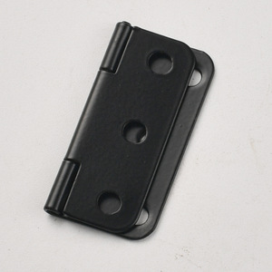 บานพับเหล็กสีดำ 38x34 มม. 6 รู มุมโค้งมน สำหรับกล่องจ่ายไฟฟ้า - Product Image 2