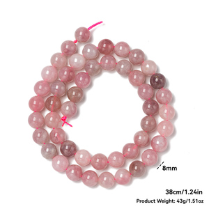 Usine en gros 7A guérison cristal perles <span class=keywords><strong>de</strong></span> luxe Calcite Prehnite pierre précieuse violet <span class=keywords><strong>Madagascar</strong></span> poudre Quartz perles <span class=keywords><strong>de</strong></span> pierre en vrac - Product Image 6