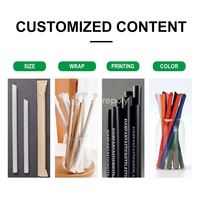 Populaire en Europe et en Amérique, pailles à boire en bagasse de canne à sucre compostables sans PLA, biodégradables, 6 mm, 8 mm, 12 mm