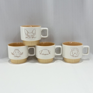 New China Manufacturer Kids <b>Ceramic</b> <b>Mugs</b> <b>Ceramic</b> Animal <b>Mug</b> Dog Pattern <b>Ceramic</b> Stackable <b>Mug</b> - Product Image 2