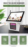 Kiosque de vérification des prix T100 8'' Android tactile avec grand écran, scanner de codes-barres 1D/2D et de codes QR, montage mural, pour supermarché