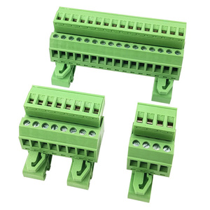 <span class=keywords><strong>Din</strong></span> <span class=keywords><strong>Rail</strong></span> Mounting vertikal 5.08mm pitch konektor rel tipe solderless butt joint XK2EDGUVK + K-5.08 - Product Image 3