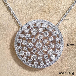 Collana con ciondolo a forma di dente di leone cavo con zirconi per donna, catena lunga vintage per maglione, gioielli alla moda - Product Image 2