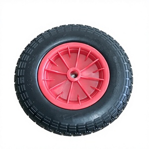 Ruedas y Neumáticos de Poliuretano PU Sólido de 14 y 16 Pulgadas, Antipinchazos, 350-8 400-8, para Cortacésped, Carretillas de Jardín y Carros - Product Image 1