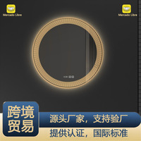 Miroir de salle de bain intelligent Senda à LED, pour coiffeuse, cosmétiques, toilettes, douche, certifié, livraison à domicile transfrontalière