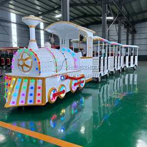 Tren sin rieles de simulación Retro eléctrico famoso en Internet para parques al aire libre y atracciones Tren turístico - Product Image 4