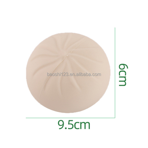 Simulation Steamed Bun TPR <b>Squishy</b> Toy Char Siu Bun with Steamer Stress Relief Vent Decompression Solid No Liquid No Gel - Product Image 2