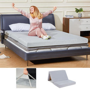 Kasur lipat portabel desain Modern, dengan tas bawaan China, atasan kasur busa memori untuk berkemah rumah untuk penggunaan sekolah rumah sakit - Product Image 1