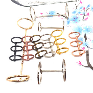 Kim loại xoắn ốc ràng buộc nhẫn cho văn phòng sử dụng 3-lỗ chất kết dính Clips các loại màu sắc 16-76 mét Kích thước bảo vệ môi trường - Product Image 1