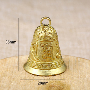 Colgantes de campana retro de latón estilo antiguo para la fabricación de joyas, accesorio de regalo unisex - Product Image 2