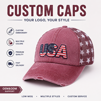 Gorra Trucker Unisex con Logotipo de Bandera Americana Bordado en 3D, Diseño Personalizado, Malla Deportiva, Venta al Por Mayor