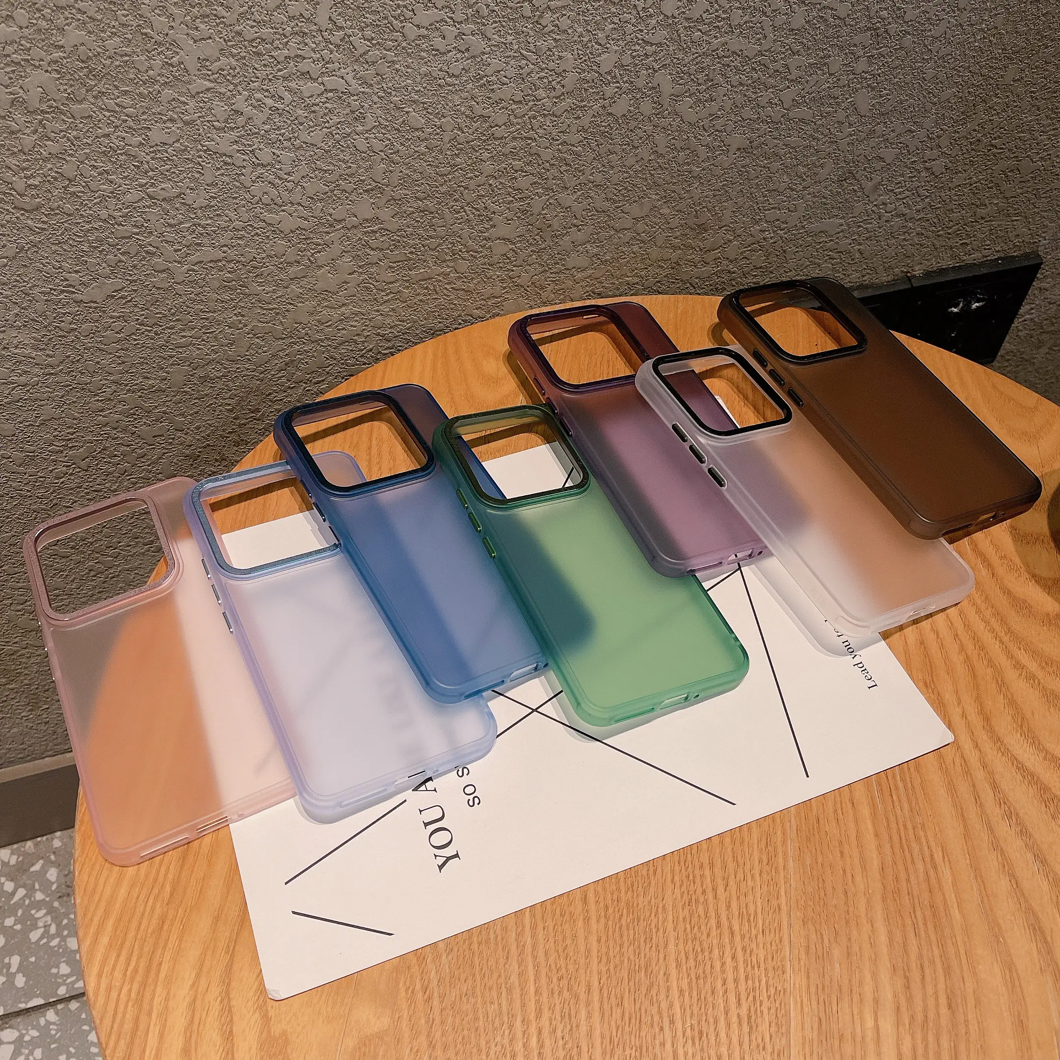 Funda de teléfono rígida transparente 3 en 1 TPU + acrílico para Xiaomi 13 14 Pro, carcasa de botones de Metal delgada mate anticaída