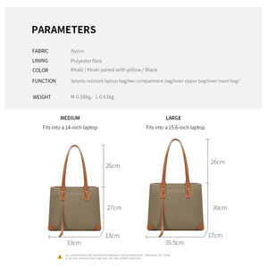 <span class=keywords><strong>กระเป๋า</strong></span>ใส่คอมพิวเ<span class=keywords><strong>ต</strong></span>อร์สำหรับผู้หญิง, เรียบง่ายและทันสมัยจุได้เยอะกันน้ำ<span class=keywords><strong>14</strong></span> 15.6<span class=keywords><strong>นิ้ว</strong></span><span class=keywords><strong>กระเป๋า</strong></span>ใส่คอมพิวเ<span class=keywords><strong>ต</strong></span>อร์ทำจากไนลอน<span class=keywords><strong>กระเป๋า</strong></span>เอกสาร - Product Image 2