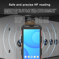 PDA Resistente Android IS014443 15693 Lector RFID de Larga Distancia de 13.56mhz con Escáner de Código QR para Inspección de Patrullaje en Instalaciones Públicas