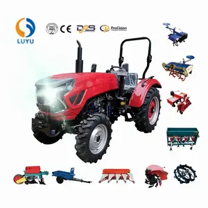 Küçük tarım tarla makinesi 40hp 55hp Tractor traktör üreticileri ucuz 4x4 Mini Para tarım 4 çekişli bahçe Traktor