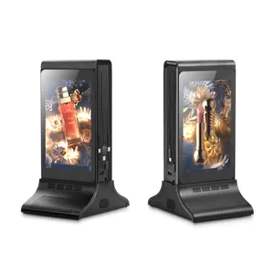 Power 7 Inch Lcd Stand Indoor Table Advertising System Player Android 11 Mobile Phone Charging Station Restaurant Menu Power Bank