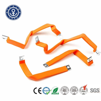 Barre omnibus 600A en cuivre, barre omnibus en feuille de cuivre isolée flexible haute température sur mesure pour équipement de distribution d'énergie