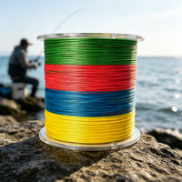 Ligne de pêche tressée PE 12X, 100 m, à faible étirement, pour lancer longue distance, directement de l'usine