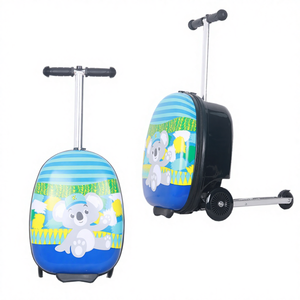 Hardshell <strong>Luggage</strong> Ride-on Trolley Suitcase Lightweight Carry-on <strong>Luggage</strong> <strong>Scooter</strong> with Wheels <strong>Kids</strong> Cute Ride-on Suitcase for T - Product Image 1