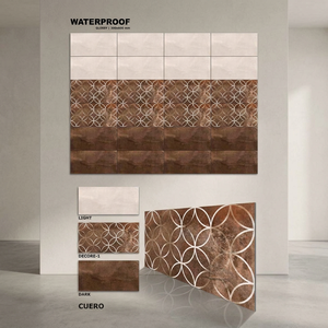 Carreaux de sol et de mur pour salle de bain en céramique gris Vistaar 24x12, 300x600 mm, effet marbre, glaçure numérique, antidérapants - Product Image 1