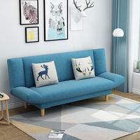 Sofá Cama Convertible Moderno, Respaldo Ajustable, Tapizado en Cuero PU, Patas de Madera Maciza, Plegable, Multicolor, para Dormitorio, con Detalles Metálicos