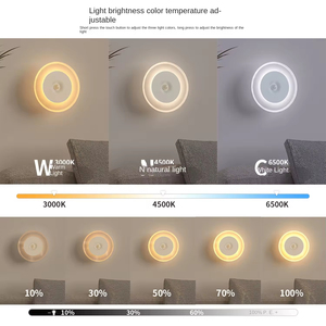 Lámpara de Pasillo Creativa, Lámpara de Noche Magnética, Recargable, con Batería, Inducción LED, Plástico para el Hogar, 1 Año de Garantía - Product Image 2