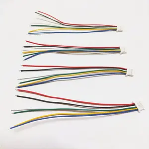 High Quality 1.25/2.0/2.54 Spacing Terminal Line 6pin Connection Cable Red and Black Double Copper Wire