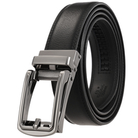 LY33-23435-1 Herren-Ledergürtel 3,0cm Leder-Pfeilgürtel Ledergürtel Geschenkbox aus Karton Schnallengürtel Metall