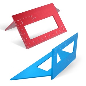 Selle Règle d'angle en aluminium Disposition carrée à <span class=keywords><strong>90</strong></span>/45 degrés Jauge d'onglet Règle de mesure en T - Product Image 2