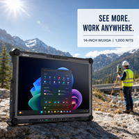 Getac G140 Tablet PC Tangguh 14-Inci AMD Ryzen AI 16GB DDR5 Layar WUXGA 1000-Nit IP66 Windows 11 Pro