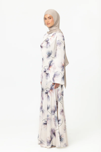 LEDUO Customized ODM Elegant Vintage Women Solid Slim Modest Fit Ankle Length <b>Long</b> Sleeve Abaya Muslim <b>Dress</b> Spring Autumn - Product Image 2