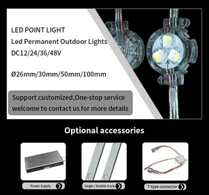 Luces LED Puntuales de 30 mm IP67 de Aluminio Personalizadas para Trabajos de Entrega Rápida, Desde <span class=keywords><strong>el</strong></span> Pedido Hasta la Instalación en 7 Días - Product Image 2