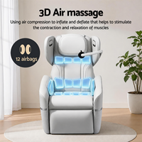 Fauteuil de massage intelligent portable à gravité zéro, fournisseur OEM ODM en gros, avec chauffage, Bluetooth, recharge sans fil, mobilier de maison