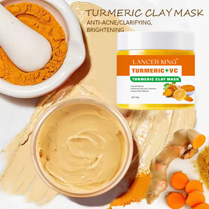 <span class=keywords><strong>Masque</strong></span> d'argile purifiant hydratant à la curcumine pour minimiser les pores avec de l'acide hyaluronique et de la vitamine C, nourrissant pour la vente au détail - Product Image 2