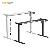 Bureau debout Table réglable Mobile assis debout bureaux hauteur et chaise mis en place pieds électriques cadre Tables de jeu