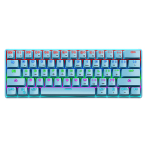 Teclado inalámbrico RGB 60%, <span class=keywords><strong>miniteclado</strong></span> mecánico para videojuegosteclado inalambrico - Product Image 3