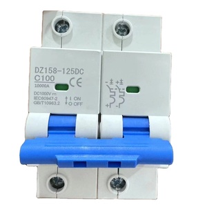 KINEE 2P 80A 100A 125A <span class=keywords><strong>DC</strong></span> MCB 600V 1000V 10KA devre kesici PV sistemi için C eğrisi MCB pil ana şalter - Product Image 1