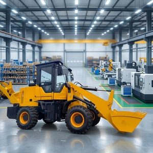 รถตักล้อยางหน้า 1.5 ตัน ใหม่ ควบคุมด้วย PLC เครื่องยนต์ดีเซลและเกียร์บ็อกซ์ รับประกัน 1 ปี จากโรงงานโดยตรง สำหรับงานจัดการทรายและกรวด - Product Image 1