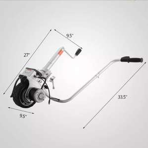 350W 5000LB <span class=keywords><strong>roue</strong></span> <span class=keywords><strong>Jockey</strong></span> motorisée 12V <span class=keywords><strong>remorque</strong></span> électrique Mover Jack Dolly Boat - Product Image 3