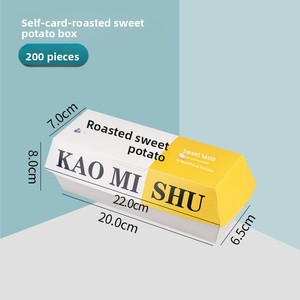 Scatola di <span class=keywords><strong>Carta</strong></span> per Patate Dolci Arrostite Monouso, Sacchetto di <span class=keywords><strong>Carta</strong></span> per Patate Dolci Arrostite, Scatola di Imballaggio per Patate Dolci Arrostite - Product Image 6