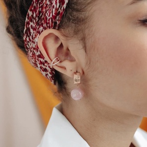 LOZRUNVE Desbloqueio <span class=keywords><strong>925</strong></span> <span class=keywords><strong>argento</strong></span> pavé CZ No <span class=keywords><strong>Piercing</strong></span> nodo croce Clip orecchio bracciale orecchino - Product Image 3