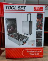 499 pièces ensemble en acier au carbone Portable Trolley boîtier en aluminium matériel manuel ménage boîte à outils ensemble