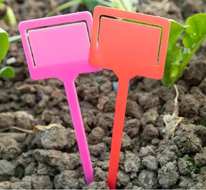 T-Type Plant Labels 17cm Plastic Stick Pot Marker Garden ID Name Tee Tags