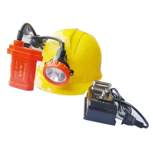 Casco de minería recargable Luces de casco de seguridad de minero Luz KL5LM Lámpara de casco LED