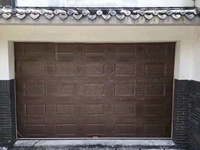Porte de garage en alliage d'aluminium blanc de haute qualité, imperméable, avec revêtement en poudre, design moderne