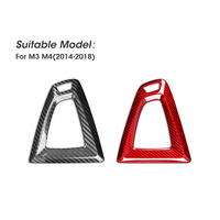 Accesorios Interiores de Fibra de Carbono ES para Automóviles, Cubierta Decorativa para Palanca de Cambios para BMW M3 M4 (Estilo 14-18), Accesorios de Decoración para Automóviles