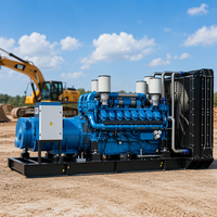 Genset Diesel Weichai 100-900KW dengan Sistem Pemantauan Digital, Tipe Terbuka Tugas Berat