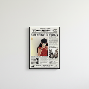 กระจกติดผนังสไตล์หนังสือพิมพ์ย้อนยุคจาก Wosen Wholesale, กรอบรูปภาพแบบกำหนดเองสไตล์วินเทจ กระจกแต่งหน้าตกแต่งสำหรับบ้าน คาเฟ่ โรงแรม - Product Image 2